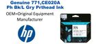 771,CE020A Genuine HP Ph Bk/L Gry Prthead Ink