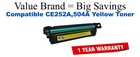 CE252A,504A Yellow Compatible Value Brand toner