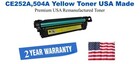 CE252A,504A Yellow Premium USA Remanufactured Brand Toner