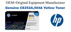 CE252A,504A Genuine Yellow HP Toner