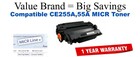 CE255A,55A MICR Compatible Value Brand toner