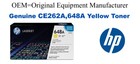 CE262A,648A Genuine Yellow HP Toner
