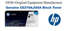CE270A,650A Genuine Black HP Toner