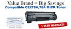 CE278A,78A MICR Compatible Value Brand toner