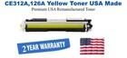 CE312A,126A Yellow Premium USA Remanufactured Brand Toner