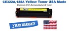 CE322A,128A Yellow Premium USA Remanufactured Brand Toner