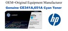 CE341A,651A Genuine Cyan HP Toner