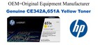 CE342A,651A Genuine Yellow HP Toner