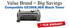 CE390X,90X High Yield Black Compatible Value Brand toner