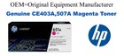 CE403A,507A Genuine Magenta HP Toner