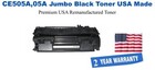 CE505A,05A Jumbo Premium USA Made Remanufactured HP Toner 50% Higher Yield