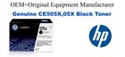 CE505X,05X Genuine High Yield Black HP Toner