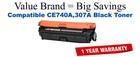 CE740A,307A Black Compatible Value Brand toner