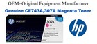 CE743A,307A Genuine Magenta HP Toner
