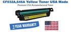 CF032A,646A Yellow Premium USA Remanufactured Brand Toner