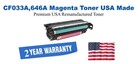 CF033A,646A Magenta Premium USA Remanufactured Brand Toner