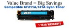 CF211A,131A Cyan Compatible Value Brand toner