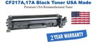 CF217A,17A Black Premium USA Remanufactured Brand Toner