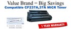 CF237A,37A MICR Compatible Value Brand toner