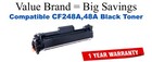 CF248A,48A Black Compatible Value Brand toner