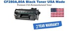 CF280A,80A Black Premium USA Remanufactured Brand Toner