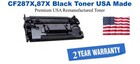 CF287X,87X High Yield Black Premium USA Remanufactured Brand Toner