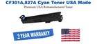 CF301A,827A Cyan Premium USA Remanufactured Brand Toner