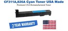 CF311A,826A Cyan Premium USA Remanufactured Brand Toner