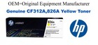CF312A,826A Genuine Yellow HP Toner