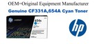 CF331A,654A Genuine Cyan HP Toner