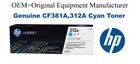 CF381A,312A Genuine Cyan HP Toner