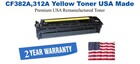 CF382A,312A Yellow Premium USA Remanufactured Brand Toner
