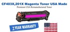 CF403X,201X High Yield Magenta Premium USA Remanufactured Brand Toner