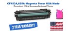 CF453A,655A Magenta Premium USA Remanufactured Brand Toner