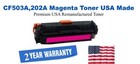 CF503A,202A Magenta Premium USA Remanufactured Brand Toner