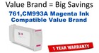 761,CM993A Magenta Compatible Value Brand ink