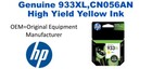 933XL,CN056AN Genuine High Yield Yellow HP Ink