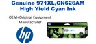970XL,CN625AM Genuine High Yield Black HP Ink