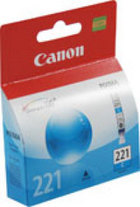 Genuine Canon CLI-221C Cyan Ink Cartridge (2947B001)