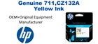 711,CZ132A Genuine Yellow HP Ink