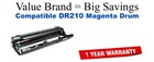 DR210M Magenta Compatible Value Brand Drum