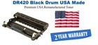 DR420 Black Premium USA Made Remanufactured Brother Drum