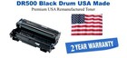 DR500 Black Premium USA Made Remanufactured Brother Drum