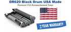 DR620 Black Premium USA Made Remanufactured Brother Drum