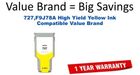 727,F9J78A High Yield Yellow Compatible Value Brand ink