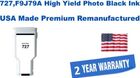 727,F9J79A High Yield Photo Black Premium USA Made Remanufactured ink