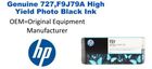 727,F9J79A Genuine HP High Yield Photo Black Ink