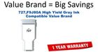 727,F9J80A High Yield Gray Compatible Value Brand ink