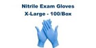 Nitrile Exam Gloves, size XL Powder Free (100/bx)