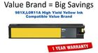 981X,L0R11A High Yield Yellow Compatible Value Brand ink